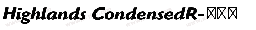 Highlands CondensedR字体转换
